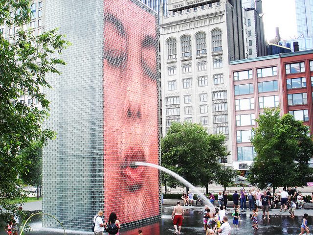 crown fountain in Chicago