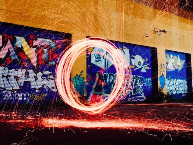 playing with light and fire