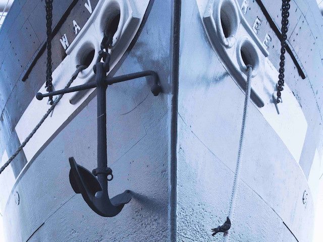 anchor on a ship