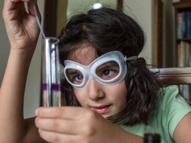 young scientist at work