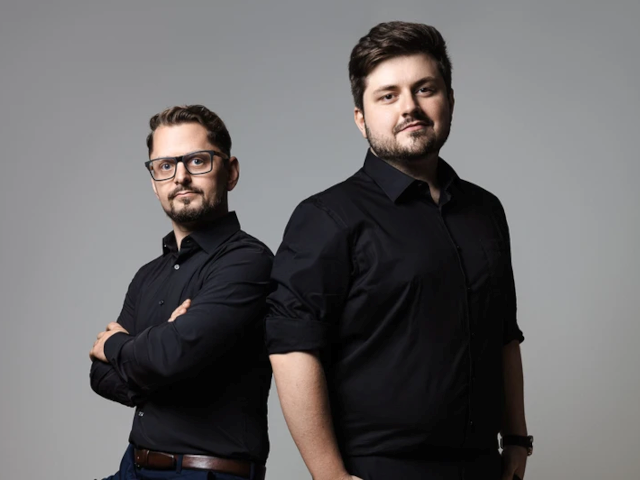 Storyblok co-founders Alexander Feiglstorfer, left, and Dominik Angerer.