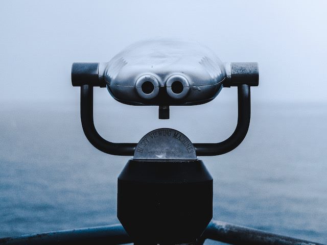 view looking out over water