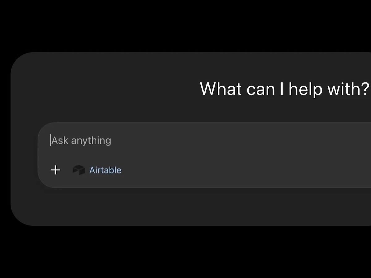 a view of Airtable's new native integration with ChatGPT 