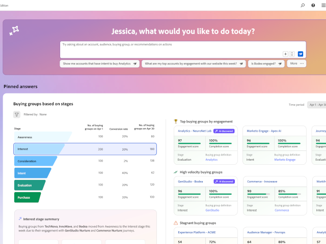 Adobe Journey Optimizer B2B Edition partial screenshot.