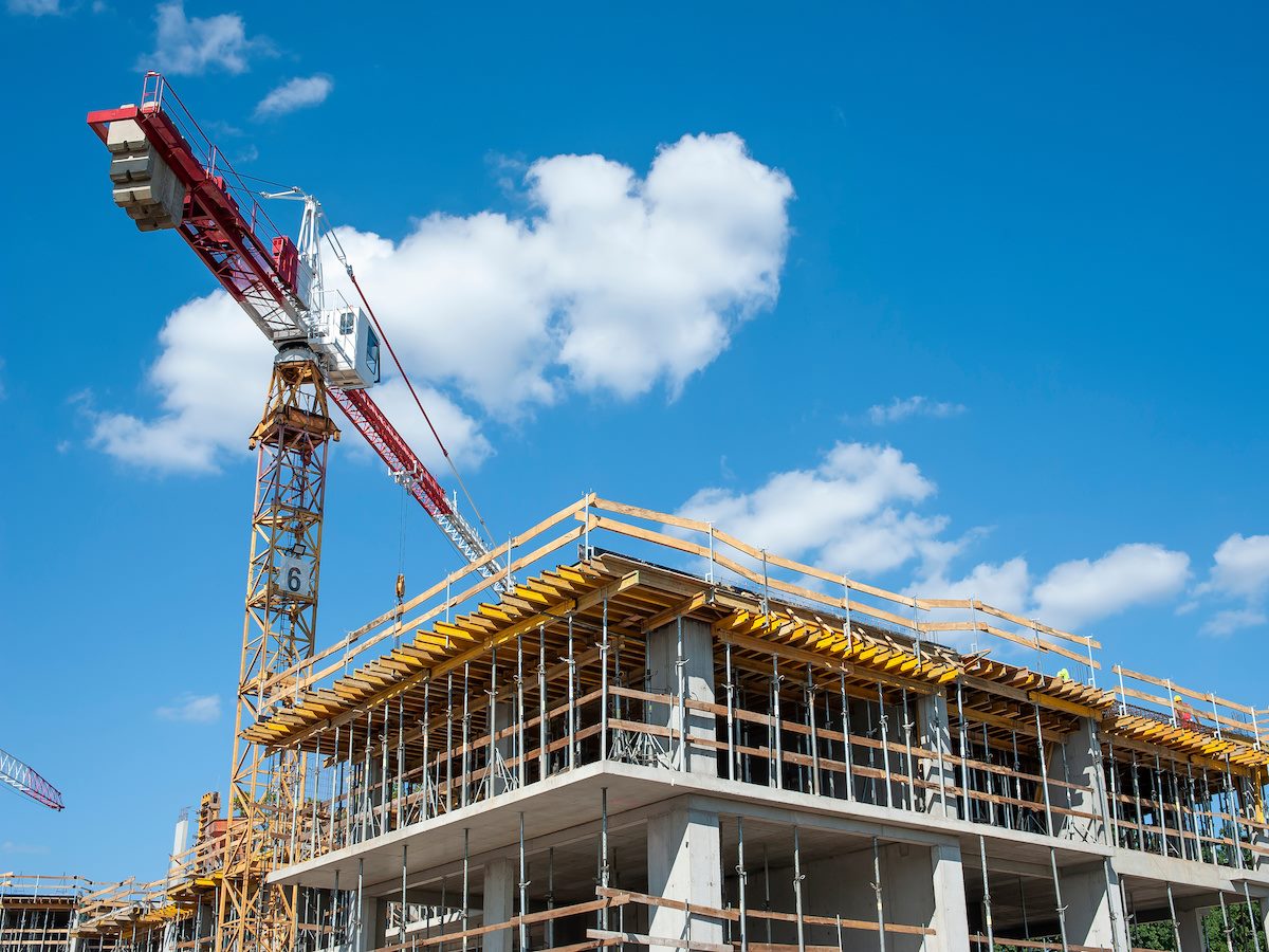 A building under construction