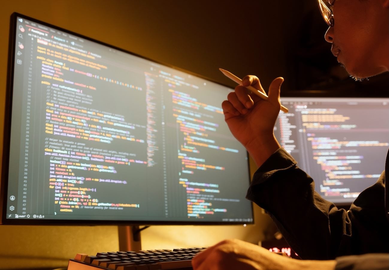 Programmers check and fix code errors and develop software, websites, or applications using programming languages ​​such as JavaScript and C++