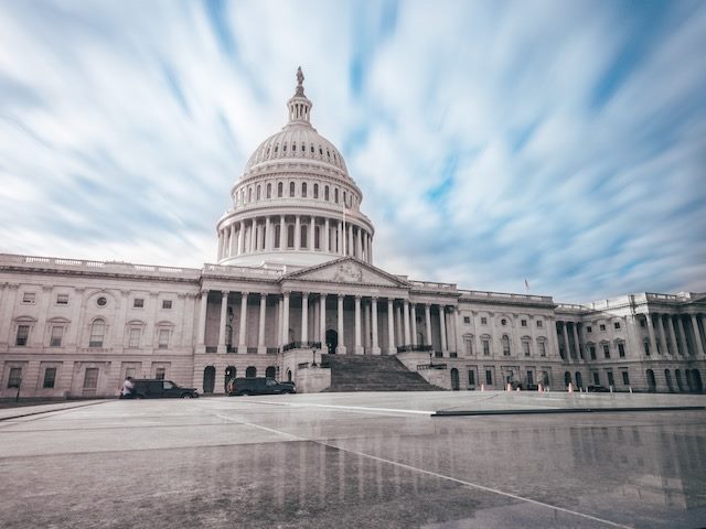 US Capitol building on a sunny day
