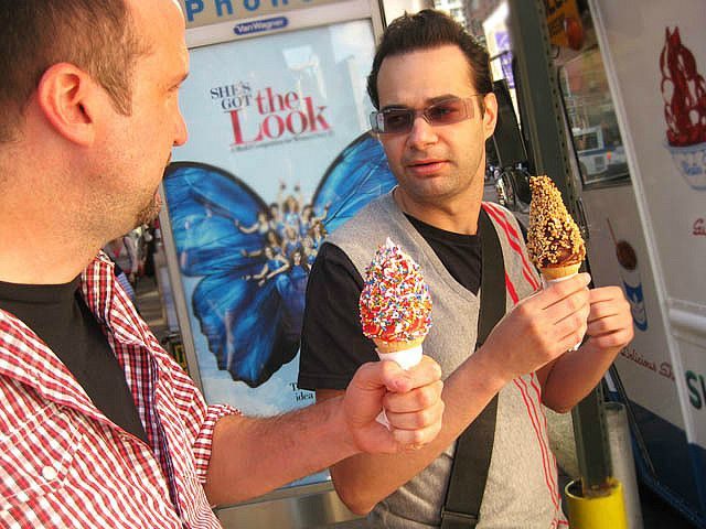 Soft serve ice cream choices