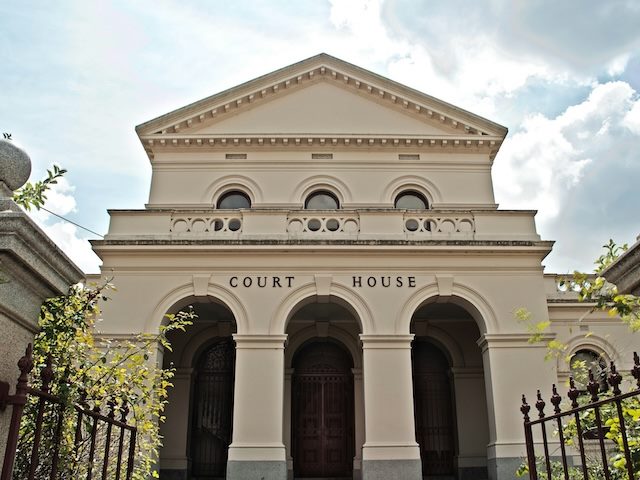 front side of a court house 
