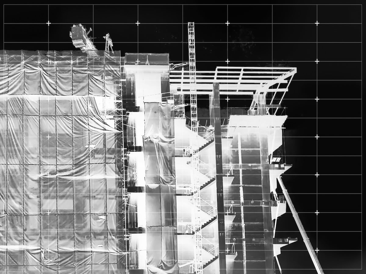 xray effect on building