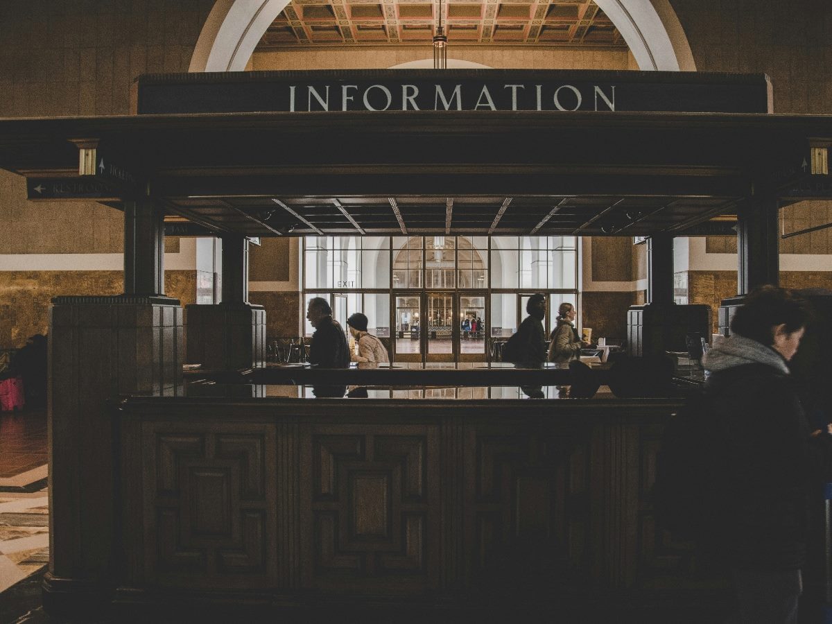 Information/customer service desk.