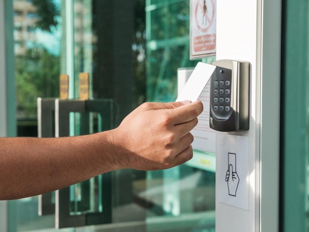 Security access via ID card