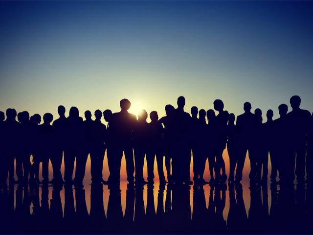 Silhouetted customers that marketers want to know more about