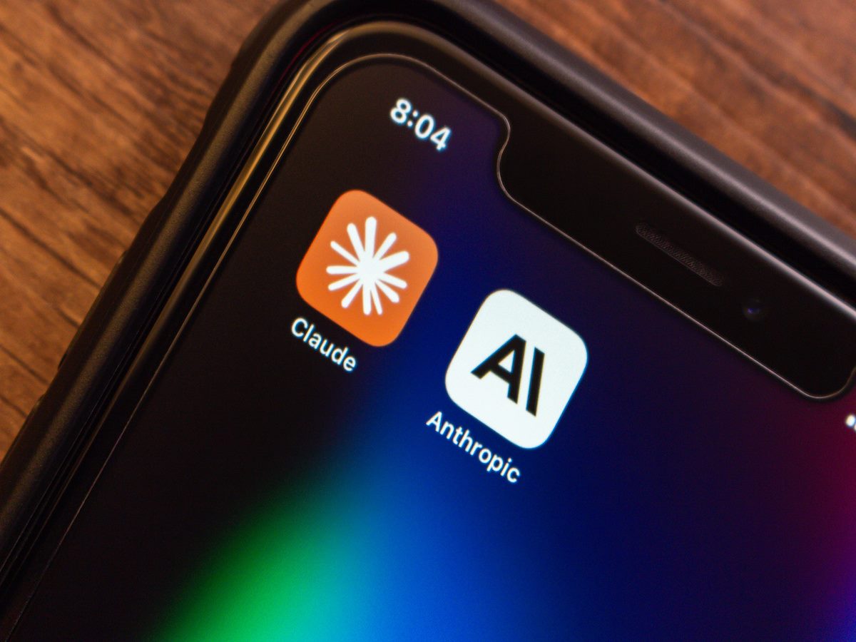 The Anthropic and Claude apps/logos on a smartphone