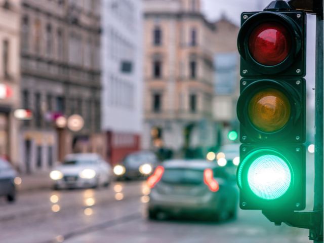 a street stoplight