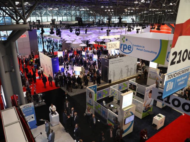 view of the Javits Center during the NRF Big Show 2018
