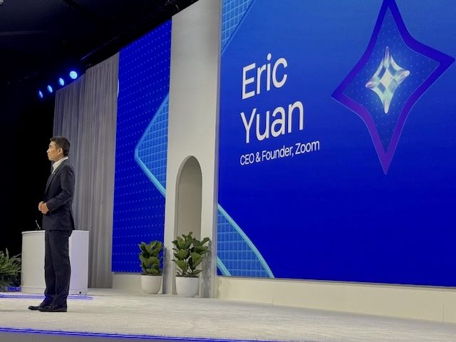 Zoom’s CEO Eric Yuan at Zoomtopia 2024, “Work Happy” with Zoom AI Companion