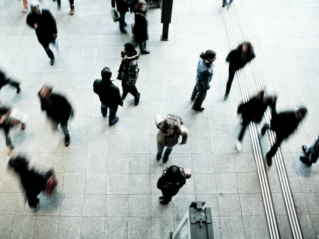 one in a crowd