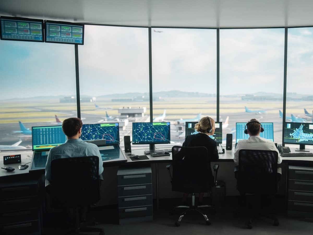 an air traffic control tower
