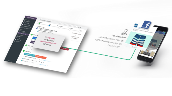 screenshot of the technology that powers the kahuna mobile marketing platform