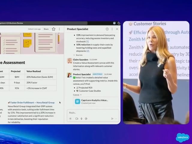 Slack CEO Denise Dresser introduces Agentforce 2.0 in Slack