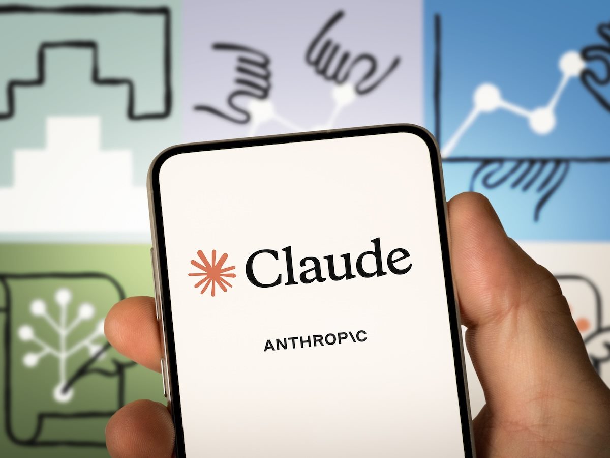 Claude logo on smartphone screen