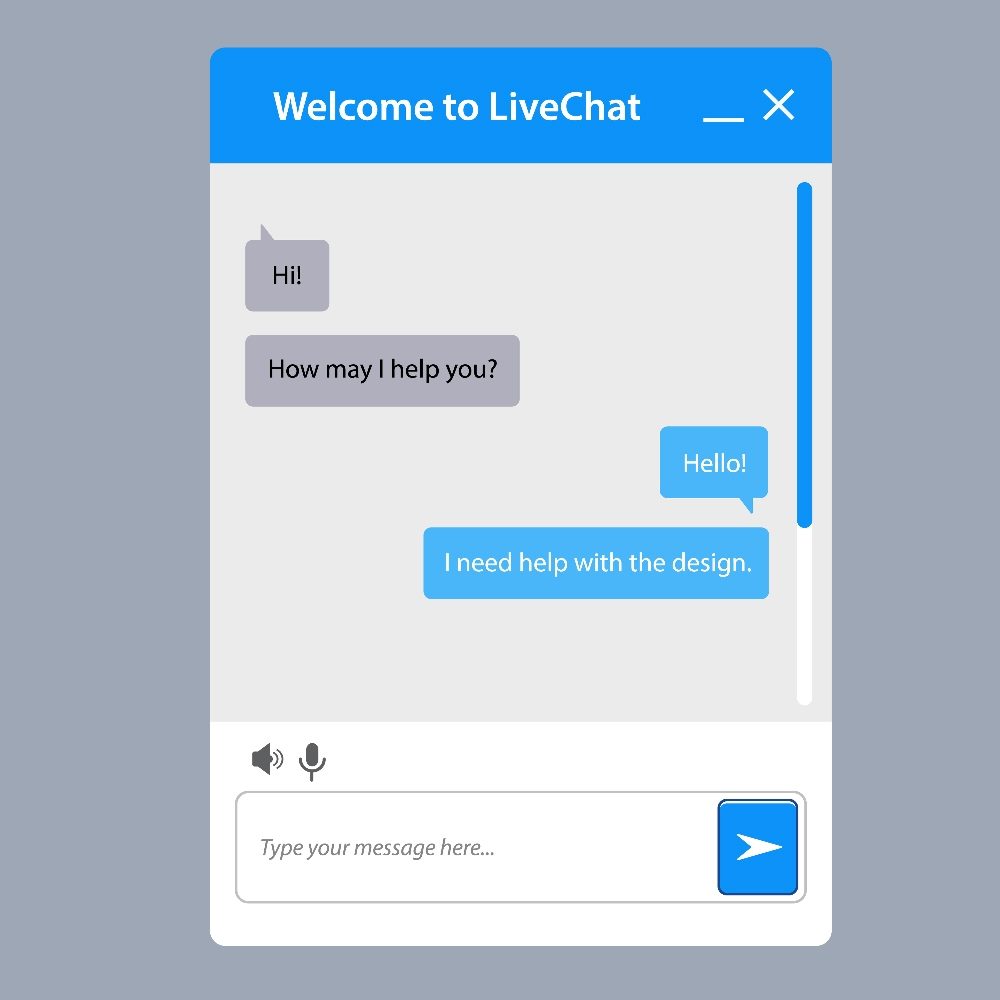 Example of the universal Live Chat window indicating the rise of AI customer service tools.