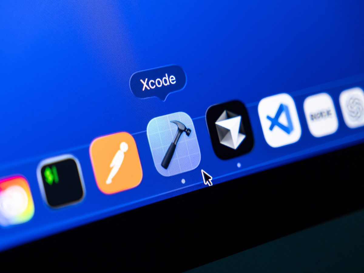 Xcode application icon on computer screen