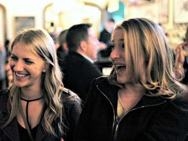 two blonde millennials