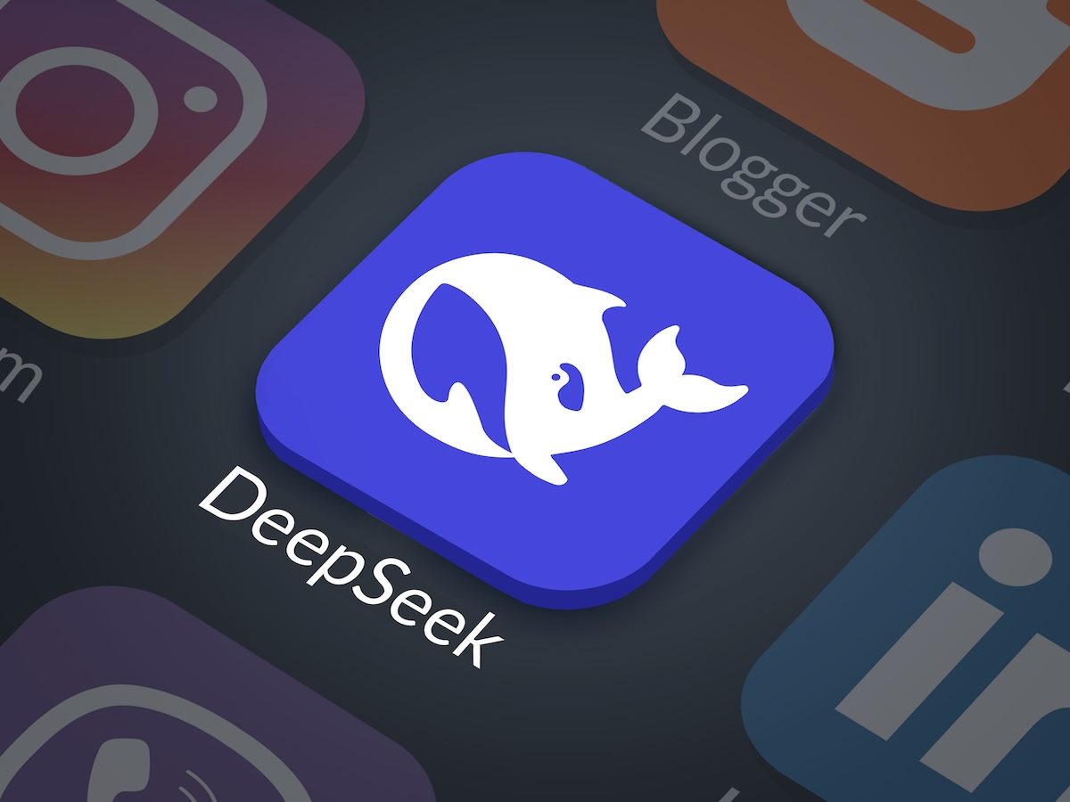 DeepSeek logo on an app icon