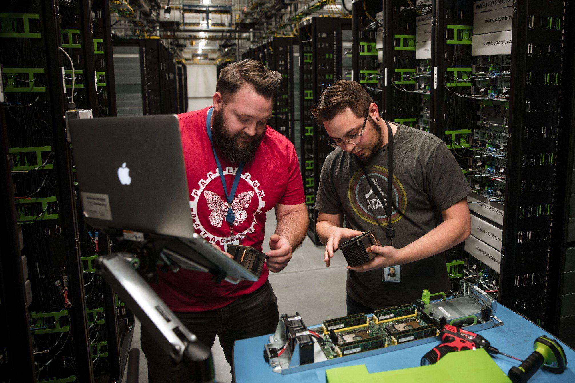 Two Meta data center employees in Papillion, Nebraska