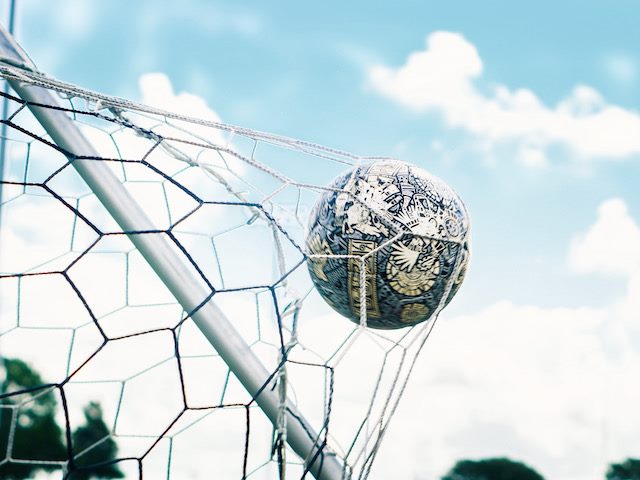 soccer ball in a net - goooooooooooooaaaaaaaaallllllll!