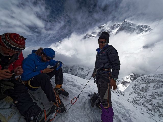 texting from a mountaintop