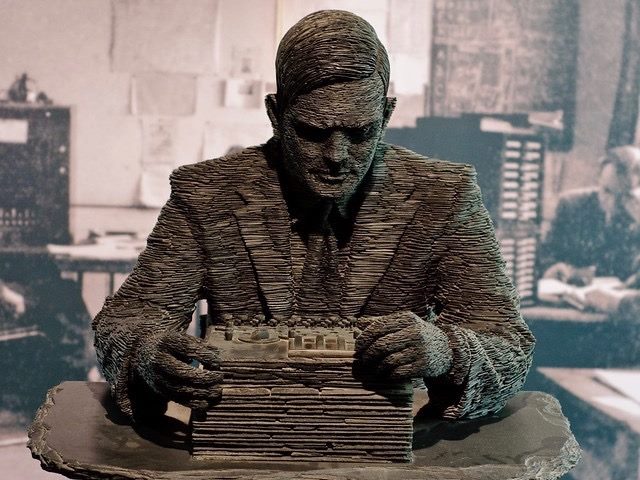 sculpture of Alan Turing