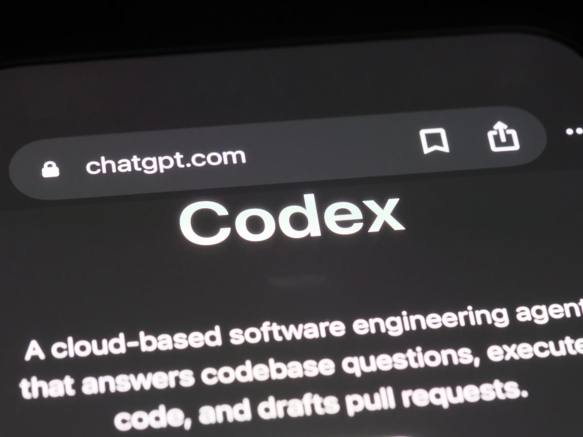 OpenAI's Codex open on smartphone