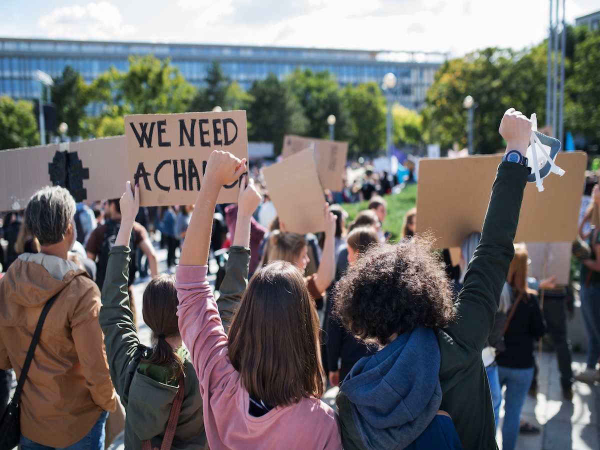 A protest