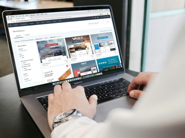 A person shops on an e-commerce website.